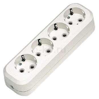Колодка удлинителя MGP151 4 гнезда евро MAKEL