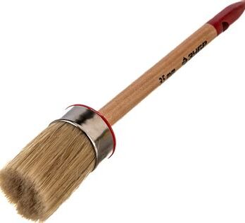 Кисть круглая нат. щетина дер.ручка 35мм 300404