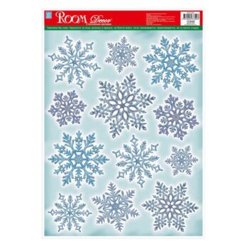 Стикер RoomDecor WDX 1703А (кружевные снежинки №1)