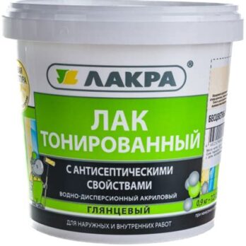 Лак в/д тонированный Бесцв. 0