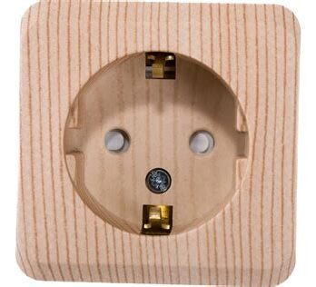 Розетка3-м ОП Этюд 16А б/з сосна SchE РА16-009D 401796