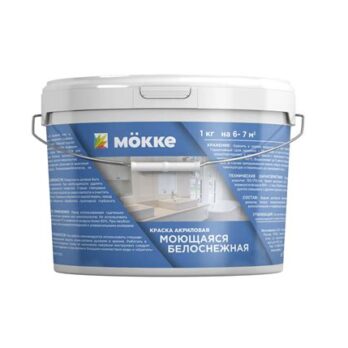 Краска акриловая д/потолков МОККЕ 6кг 6126