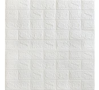 Панель вспенен ПЭТ ГРЕЙС 700х770 Кирпич белый 73482