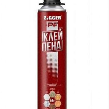 Клей - пена  ZIGGER PF ПРОФ всесезонная 750мл  010341