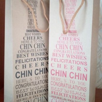 Пакет бумаж. подарочный  12х35х9см крафт 505-073