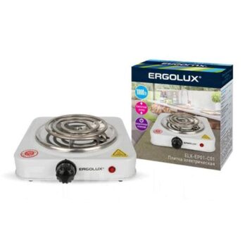 Плита эл. Ergolux EPO1-CO1 1кВт спираль 52798