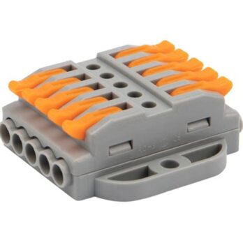 Клемма соед.многоразовая проходная 5полюсная с креплением на DIN-рейку