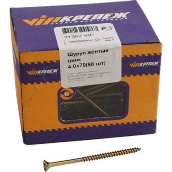 Шуруп желтый цинк 6