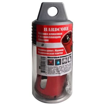 Коронка алмаз. по керамограниту и мрамору с напр.сверлом 45мм "Hardcore" 154045