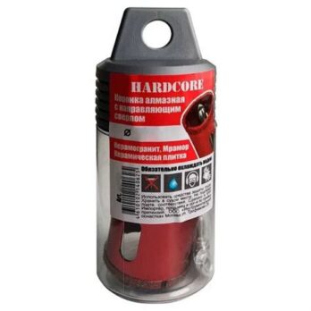 Коронка алмаз. по керамограниту и мрамору с напр.сверлом 50мм "Hardcore" 154050