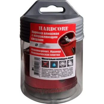 Коронка алмаз. по керамограниту и мрамору с напр.сверлом 68мм "Hardcore" 154068