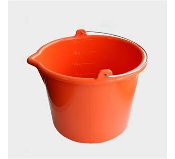 Ведро ударопрочное для смесей 20л (оранж) PROFI 533-020