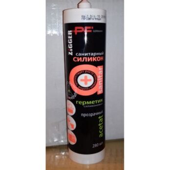 Герметик силиконовый "ZIGGER SANITAR" белый 280мл. 02-02-28 697