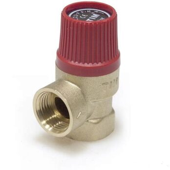 Клапан предохранительный красный колпачок 3 бар 1/2"г-г (BL22FF-K-3) 135950 0192704