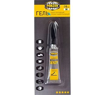 Клей секундный гель "ПРОФИ" 3г универсал. "PANZER" 246391