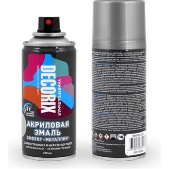 Аэрозольная эмаль"металлик"  DECORIX 210