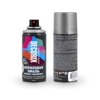 Аэрозольная эмаль"металлик"  DECORIX 210