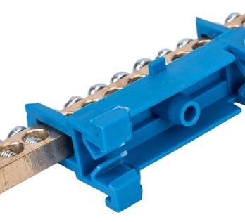 Шина N нулевая с/изолятор.тип "Стойка" на DIN-рейку 6х9мм 15групп REXANT 112356