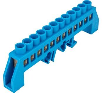 Шина N нулевая в комбинир. с/изолятор. на DIN-рейку 8х12мм 6групп 112312