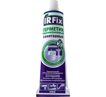 Герметик IRFix тюбик силикон.санитарный белый 60мл 20064