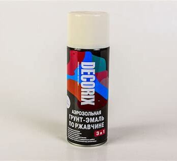 Аэрозольная грунт- эмаль по ржавчине 3 в 1  DECORIX 520мл