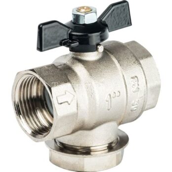 Кран шар 1/2 с фильтром ВР бабочка 3004741