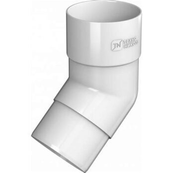 Колено трубы 135* белый  ПВХ 5322