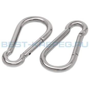 Карабин пружинный АРТ 9075 5х50 (нерж.)