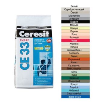 Затирка №07 СЕ 40 серая ведро 2кг "CERESIT" 16377