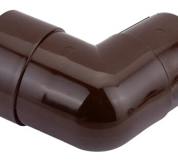 Колено трубы 108* коричневый  ПВХ 6034