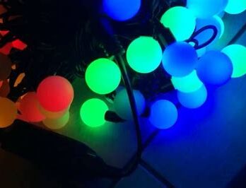 Гирлянда "Шарики цветные " (в ассорт.)