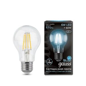 Лампа Gauss LED А60 EL 6.5w/4100 E27