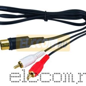 Шнур 2 RCA Plug-2RCA Plug1.5M (GOLD)-металл REXANT
