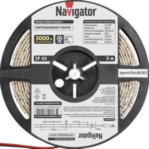 Лента Navigator СД 9.6w/27К ip65 1м 71411