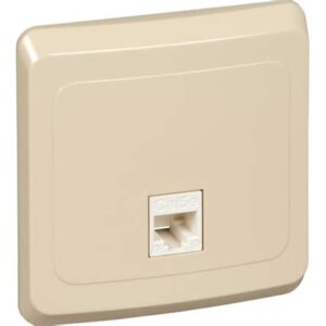 Розетка компьютерн. 1-м СП Этюд RJ45 крем. SchE КОМС-001k