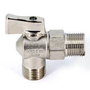 Кран шаровый мини угловой 1/2"х1/2" никельBL5811 3480440