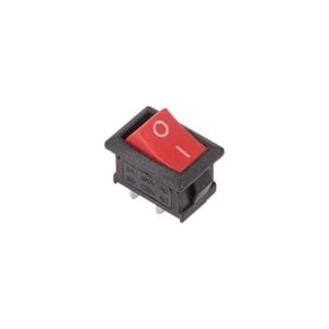 Выключатель клавишн. 250V 6A(2c) ON-OFF красный мини (RWB 103.SC-766.MRS-101-5)