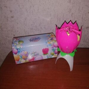 Свеча для торта "ТЮЛЬПАН" музыкальная 252694