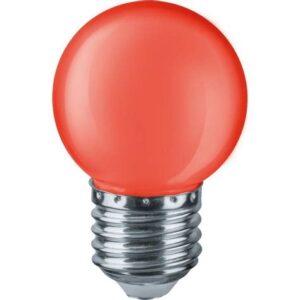 Лампа Navigator LED G45 1w/RED E27 71827