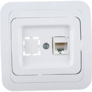 Розетка компьют. бел. MAKEL MIMOZA гнездо RJ45 12035