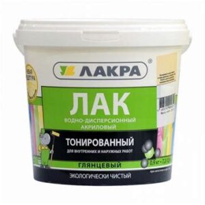 Лак в/д тонированный ДУБ 0