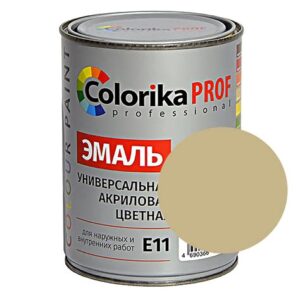 Эмаль "Colorika Prof"акриловая универсальная бежевая 0