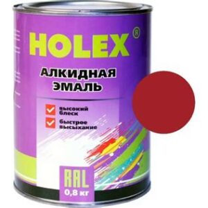 Эмаль "POLLER" алкидная рубиново-красная (RAL3003) 0