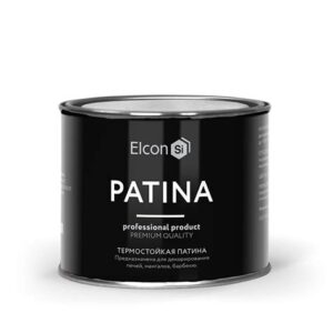 Эмаль Elcon Patina термостойкая  серебро  0