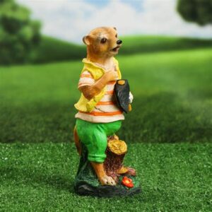 Фигура садовая "Суслик с топором" 26х10х10см