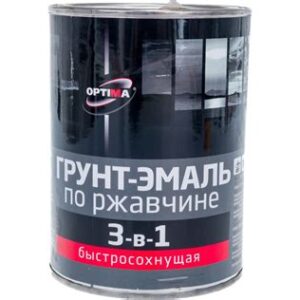 Грунт-эмаль быстросохн. "Optima" 3 в 1шоколадная 0