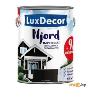 Краска антисептик для дерева LUXDECOR NJORD 5л. (Вулканический пляж) 17820