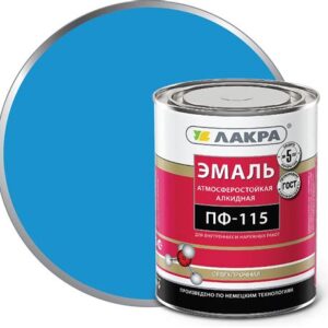 Эмаль ПФ-115 "Colorika" ярко-голубая 6