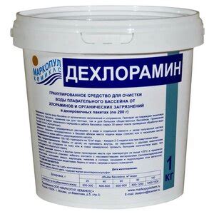 Ср-во "ДЕХЛОРАМИН" д/бассейна (для очистки воды) 1кг ведро