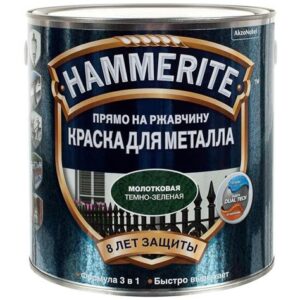 Краска Хаммерайт зеленый мох молотковая 0